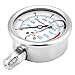 Hydraulic Pressure Gauge, 60MPA/9000PSI Base Entry NPT1/4 Pressure Gauge