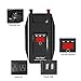 POTEK 750w power inverter DC 12V to AC 110V Car Adapter with 2 5V/2A usb charging output