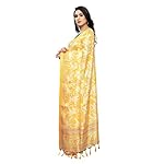 Yellow color silk Dupatta