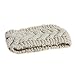 Eforstore Twist Wave Wool Knitted Women Lady Hat Headgear Crochet Headband Head Wrap Hairband Color Beige