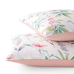 Wake In Cloud - Pack of 2 Pillow Cases, Pink