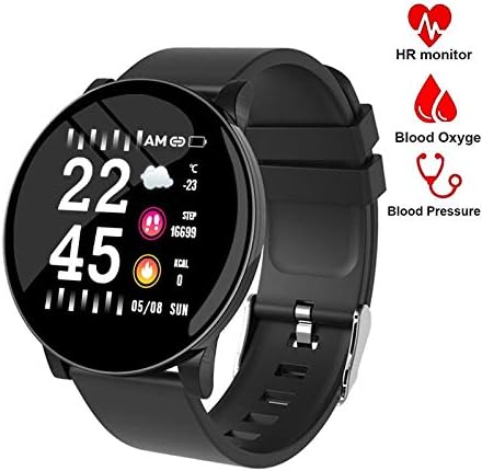 Smart Blood Pressure Monitor Fitness Tracker,Waterproof Activity Tracker with Heart Rate Blood Oxygen Monitor,Wristband with Calorie Counter Watch Pedometer Sleep Monitor Bluetooth Bracelet