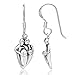 Chuvora 925 Sterling Silver Family Hug Parents and Children Dangle Hook Earrings
