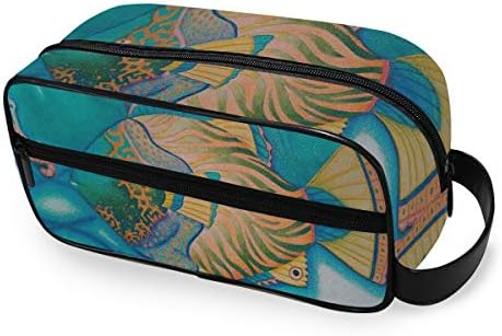 Fish Christina Turner Cosmetic Makeup Bag Toiletries Organizer Compact Bathroom Storage Home, Gym, Airplane, Hotel, Car Use for Women Men Girls