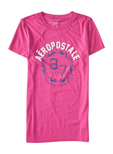 Aeropostale Women's Aropostale Laurel Wreath Graphic T Shirt M Radish - Thumbnail 2
