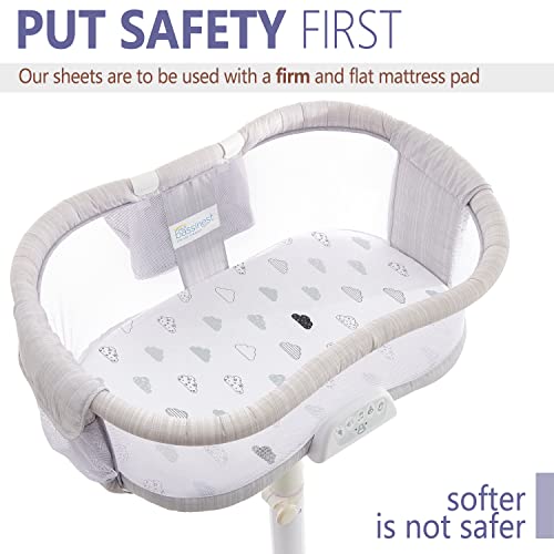 VOLHA&CO Fitted Sheets for Halo Bassinest Swivel Sleeper 100