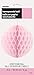 Solid Lovely Pink Hanging Paper Honeycomb Ball - 8'', 1 Count - Perfect For Parties & Home Decor