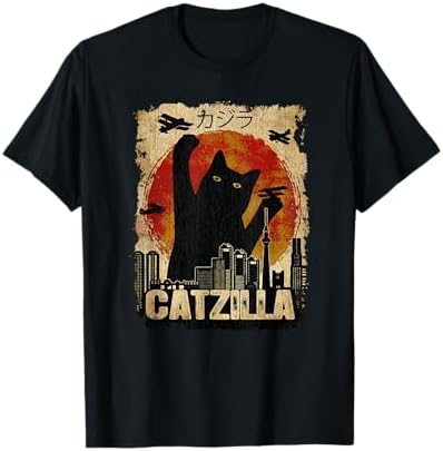 Amazon.com: Catzilla Design Japanese Cat for Men Women Cat Graphic