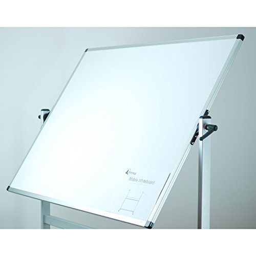 Lockways Reversible Magnetic Mobile Whiteboard - 48 x 36 Double Sided Dry Erase Whiteboard, Office Dry Erase Board 4 X 3, Anti-Scratch Powder Coating Aluminum Frame U12415211425 for Office & School - Thumbnail 3