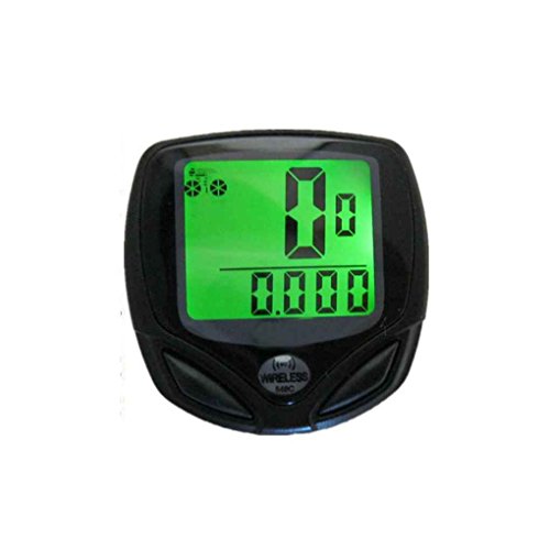 Idyandyans Waterproof Bicycle Night Vision LCD Backlight Digital Display Computer Speedometer Cycling Speed Meter