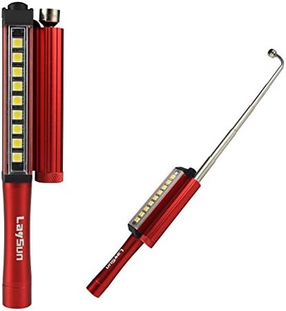 LaySun Magnetic SMD LED pen Light 5 Pound Magnet Telescopic Flexible Neck Pick Up Tool