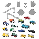 Driven by Battat – 61 Pcs Toy Car Pocket Playset