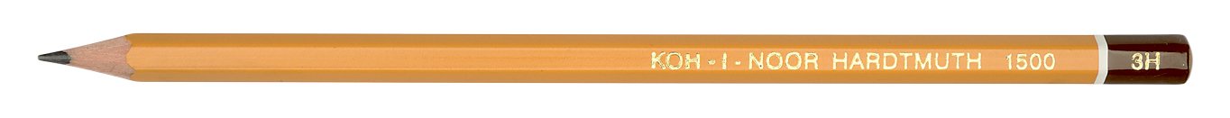 KOH-I-NOOR 1500 3H Graphite Pencil (Pack of 12)