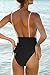 CUPSHE Women's Sweet Honey Bowknot One-Piece Swimsuit Beach Swimwear, L Multi-Color