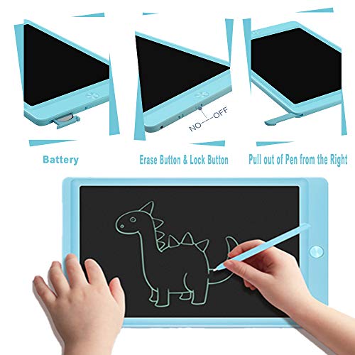LCD Writing Tablet, 8.5-inch Writing Board Doodle Board, Electronic Doodle Pads Drawing Board with Lock Function Gift for Kids and Adults at Home,School and Office (Blue)