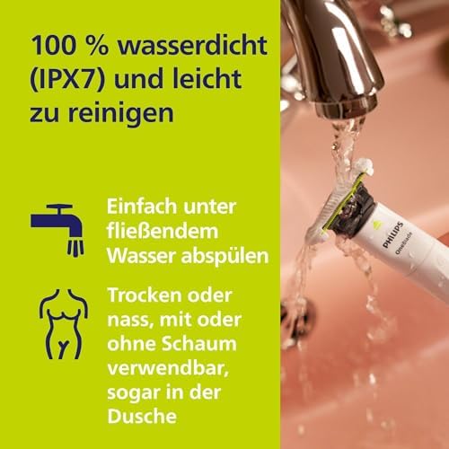 OneBlade Intimate, Intimrasur, Trimmen & Rasieren mit extra Hautschutz, Für eine gründliche und angenehme Rasur – ohne komplett glatt zu rasieren, Modell QP1924/28