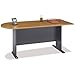 Bush Business Furniture Series A Collection 72W Universal Freestanding Peninsula in Natural Cherry