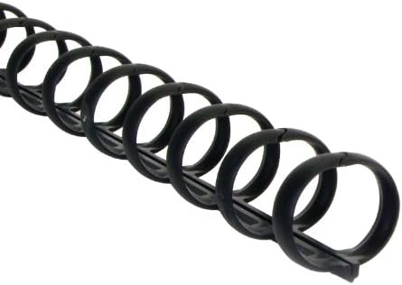 GBC ZipBind Binding Spines, 5/16", Black, Pack of 10