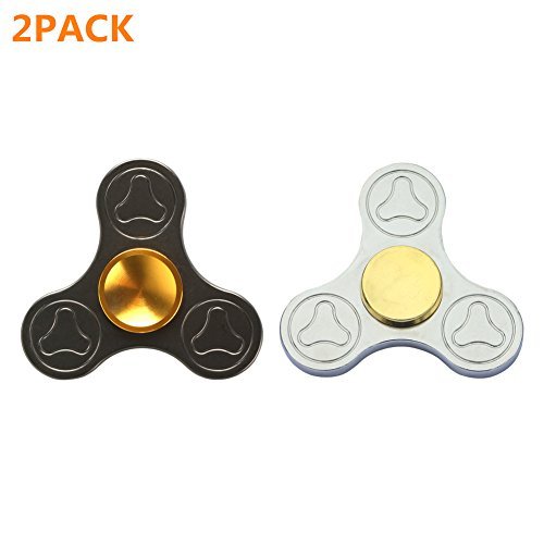 Fidget Spinner EDC Toy Premium Titanium Hand Spinner up to 3min High Speed Relieves Stress Reducer, Relieving Stress, Killing Time,ADD, ADHD, Anxiety, and Autism Adult Children (Black)
