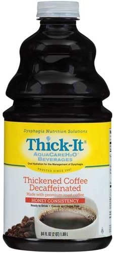 Thick It Thickened Beverage Coffee Decaf Honey Consistency, 64 Fluid Ounce -- 4 per case.