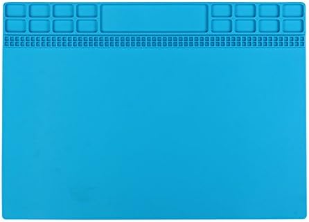 bigger size magnetic repairing heat insulation pad workbench insulation silicon pads (Magnetic 30.5x40.5 big size) pure silicon raw material