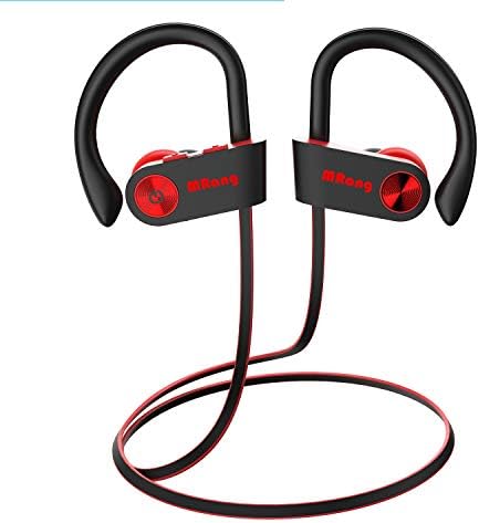 Bluetooth Headphones Wireless Sport IPX7 Waterproof Noise Cancelling Wireless Sports Earphones for iPhone,iPad, Samsung, HTC, Siri, 8-9 Hours Long Battery Life