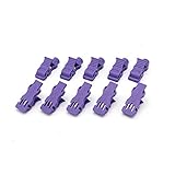 Multi-Function EKG Limb Electrode Clips, Banana to Tab Adapters - Philips 989803166031, Marquette 9490-210/2056813-010 Electrode Resting Tabs Purple Package of 10pcs