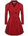 Meaneor Women's Plus Size Long Sleeve Lapel Collar Double-Breasted Trench Coat (L-4XL)