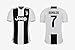Juventus Serie A 2018 19 Ronaldo Dybala Replica Jersey Kid Kit : Shirt, Short, Socks, Soccer Bag and PVC Key