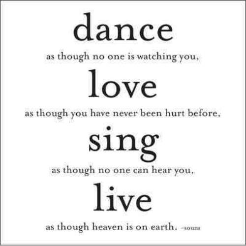 Dance Love Sing Live Address Book