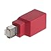 CableCreation (Crossover) Adapter, Cat6/Cat5e Ethernet RJ45 Male/Female Adapter to Connect 2 Computers with a Standard LAN Cable, Red Color