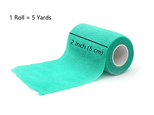image for KISEER 15 Pieces Self Adhesive Bandage Wrap Rolls Elastic Self-Adheren