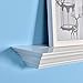 WELLAND 36-Inch White Corona Crown Molding Floating Wall Display Shelf