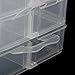 Tinksky Jewelry Organizer Storage Container with Removable Dividers 3-Layer 18-Grid (Transparent)