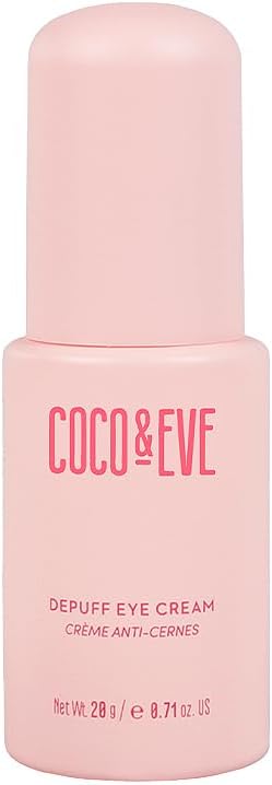Coco & Eve Depuff Eye Cream Under Eye Puffiness Dark Circles Wrinkles Firms