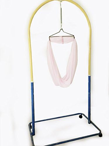 Sets Baby Cradle Net Southeast Asia Sarong Cradle Rocker Sarong Stand With Roller Caster- Yellow + Blue NETTING