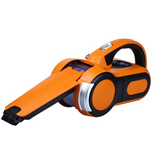 GBT-3007 12V 120W Aspirador de Mano para Coche (Movimiento 190°, Boquilla Retráctil, Portátil, Plegable) (Color...