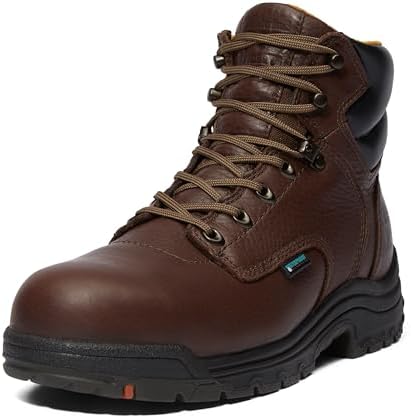 Men\'s Timberland PRO Flume Mid Waterproof Steel Toe Work Boots Brown A1Q8V 9.5 M Men main image 3