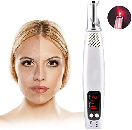 Mole Removal Pen Skin Tag Remover Kit Beauty Machine LCD Monitor Removes Tattoos Scars Facial Acne Freckles Treatment Care Equipment (Unisex)