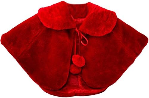 Kidlove Stole Bolero Shrug Wrap for Shows, Communion, Pageant (Red, 11-12Year)