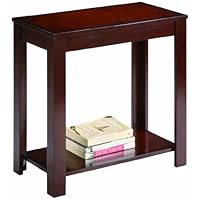 Crown Mark Pierce Chairside Table, Espresso