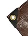 10 Ft. X 20 Ft. Super Heavy Duty 8 Oz. Brown Tarp - 16 Mil Thick