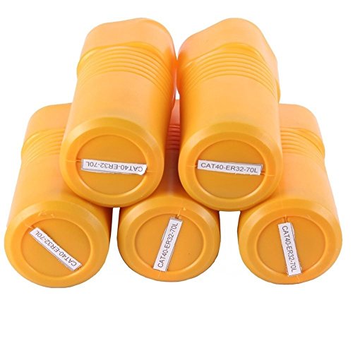 Superland Cat 40 Tool Holder ER 32 Collet Set 5 Pcs Spring Steel Collet Chuck Tooling Package for Milling Machine (Set of 5 Collet Chuck)