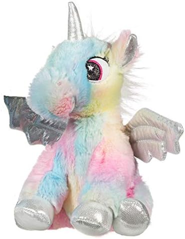 ENVI 9" Sitting Fluffy Rainbow Baby Unicorn Soft Plush Toy