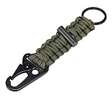 ZENDY Astro Paracord Rope Keychain Carabiner with Firestarter Survival Gear for Outdoor (high Grade 7 Strand)