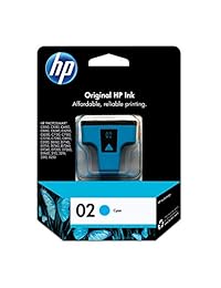HP - Cartucho de tinta original 02, color cian, EAS Sensormatic (C8771WN)