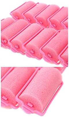 THE UM24 Pink Foam Sponge Hair Rollers (Large 16pc)
