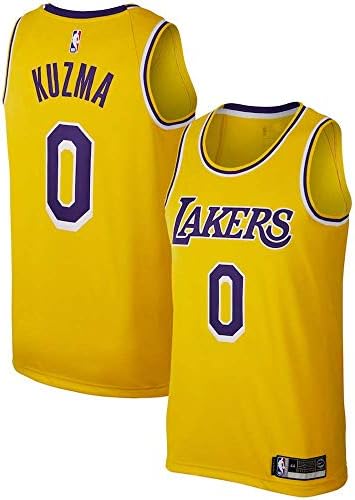 Los Angeles Kuzma Mens Gold Replica Swingman Jersey - Icon Edition (L)