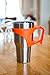 Camco Currituck Tumbler Slide On Handle Easier Grip for Your Tumbler and Cups While Traveling-30 oz (Orange) (51926)