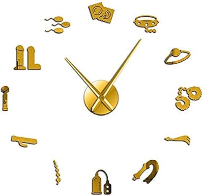 Sex Shop Vector Reloj De Pared Gigante Hagalo Usted Mismo Intimo